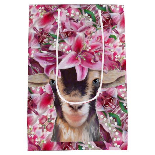 Med Gift Bag Lily de Goat Medium Cadeauzakje (Achterkant)