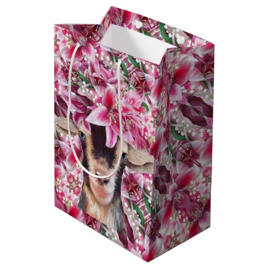 Med Gift Bag Lily de Goat Medium Cadeauzakje (Achterkant Gekanteld)