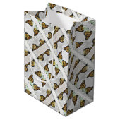 Med Gift Bag Monarch rooster Medium Cadeauzakje (Voorkant Gekanteld)