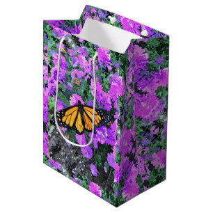 Med Gift Bag Monarch van Asters Medium Cadeauzakje