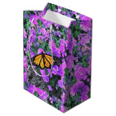 Med Gift Bag Monarch van Asters Medium Cadeauzakje (Achterkant Gekanteld)