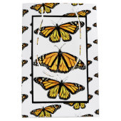 Med Gift Bag Monarch Vlinders Medium Cadeauzakje (Voorkant)
