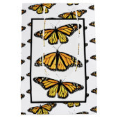 Med Gift Bag Monarch Vlinders Medium Cadeauzakje (Achterkant)