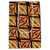 Med Gift Bag Monarch Wing Abstract Medium Cadeauzakje (Achterkant)