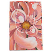 Med Gift Bag Peachy Dahlia Medium Cadeauzakje (Voorkant)