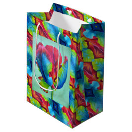 MED Gift Bag Regenboog Tulp #2 Medium Cadeauzakje