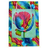 MED Gift Bag Regenboog Tulp #2 Medium Cadeauzakje (Voorkant)
