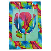 MED Gift Bag Regenboog Tulp #2 Medium Cadeauzakje (Achterkant)