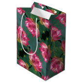 Med Gift Bag Roze Lotus Medium Cadeauzakje (Achterkant Gekanteld)