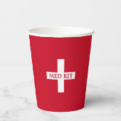 Med Kit Dart Pistool Verjaardagsfeestlevering Papieren Bekers (Achterkant)