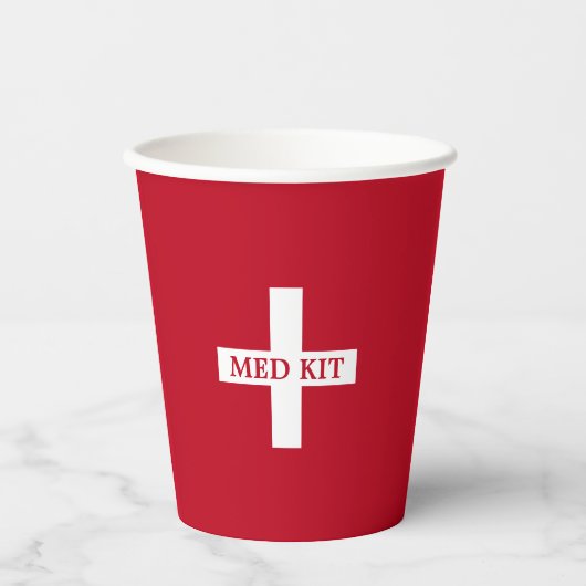 Med Kit Dart Pistool Verjaardagsfeestlevering Papieren Bekers (Voorkant)