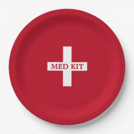 Med Kit Dart Pistool Verjaardagsfeestlevering Papieren Bordje