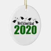 MED School Afstudeerder 2020 Petten en diploma's ( Keramisch Ornament (Rechts)
