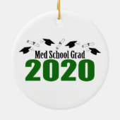 MED School Afstudeerder 2020 Petten en diploma's ( Keramisch Ornament (Achterkant)
