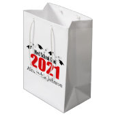 Med School Afstudeerder 2021 Afstuderen Gift Bag ( Medium Cadeauzakje (Achterkant Gekanteld)
