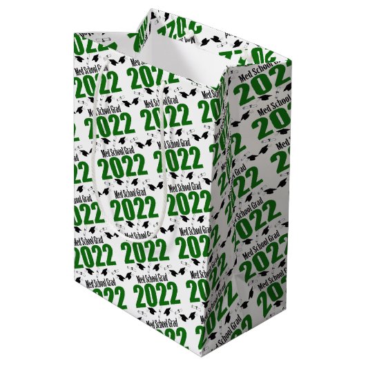 Med School Afstudeerder 2022 Afstuderen Gift Bag ( Medium Cadeauzakje (Achterkant Gekanteld)