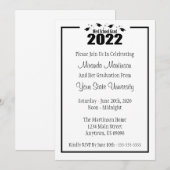 Med School Afstudeerder 2022 Afstuderen Invite (zw Kaart (Voorkant / Achterkant)