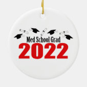 MED School Afstudeerder 2022 Petten en diploma's ( Keramisch Ornament (Achterkant)