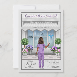 Med School Afstudeerder Nurse Afstudeerder Vrouw U Kaart