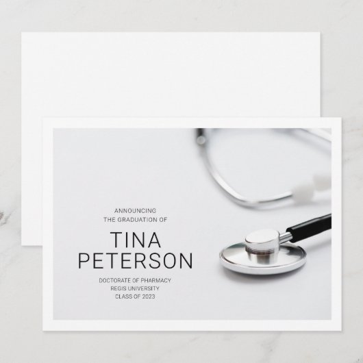 Med School Afstuderen Aankondiging (Voorkant / Achterkant)