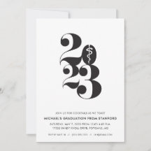 Med School Afstuderen Uitnodigingsklasse van 2024