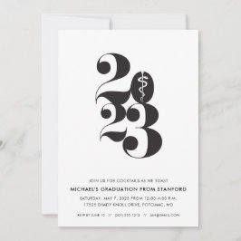 Med School Afstuderen Uitnodigingsklasse van 2024 Kaart