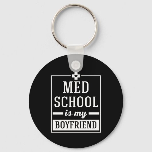 Med School is mijn vriend Funny Student Doctor Sleutelhanger (Voorkant)
