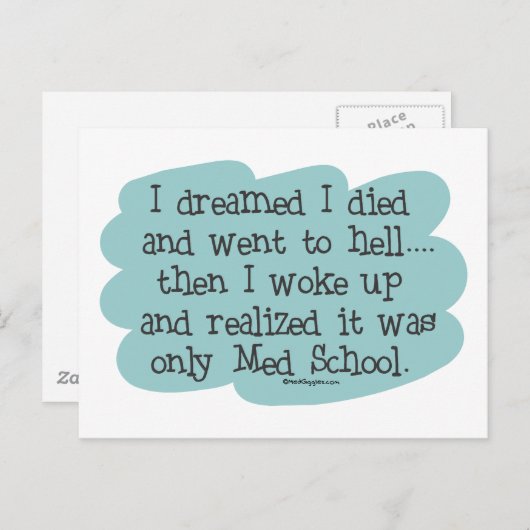 Med School of Hell Briefkaart (Voorkant / Achterkant)