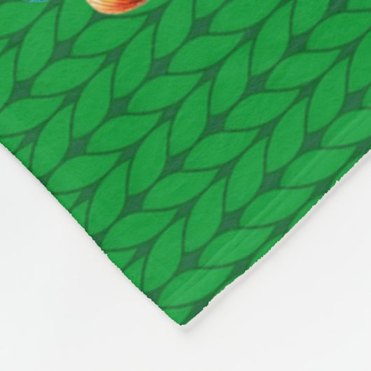 Med Size School Huis gebreide AFBEELDINGEN Fleece Deken (Hoek)