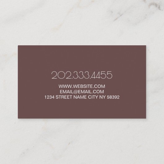 Med Spa plastisch chirurg Visitekaartje (Achterkant)