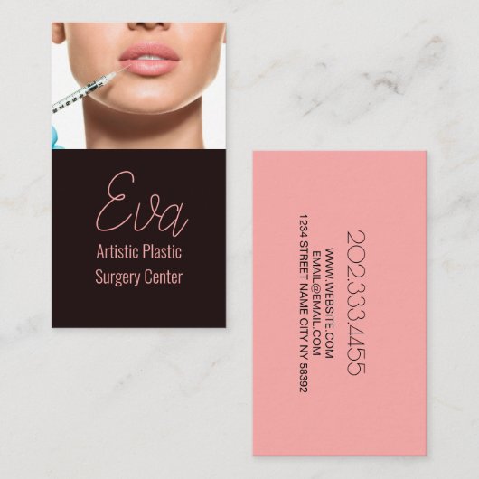 Med Spa plastisch chirurg Visitekaartje (Voorkant / Achterkant)