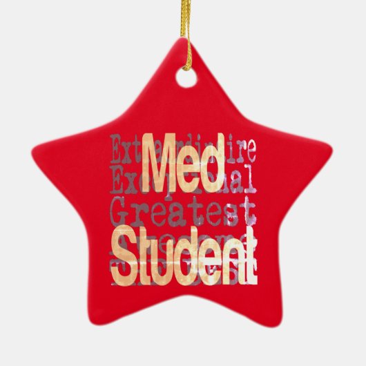 Med Student Extraordinaire Keramisch Ornament (Achterkant)