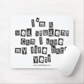 Med Student Ransom Note Muismat (Met muis)