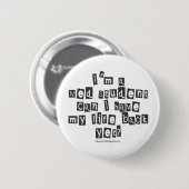 Med Student Ransom Note Ronde Button 5,7 Cm (Voorkant /achterkant)