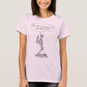 Med Student Skeleton Prayer T-shirt