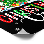 Med Surg Christmas Crew Group Gnomes Decorating Xm Poster (Hoek)