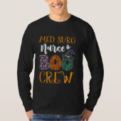Med Surg Nurse Boo Crew Nursing Halloween Ghost Co T-shirt (Voorkant)