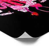 Med Surg Nurse Valentine's Day Stethoscope Coquett Poster (Hoek)