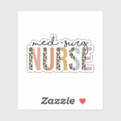 Med-Surg Verpleegkundige, Medisch Chirurgisch Verp Sticker (Vel)