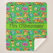 Med Teacher Verpakt in Liefde Sherpa Deken (Voorkant)