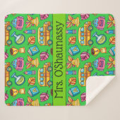 Med Teacher Verpakt in Liefde Sherpa Deken (Voorkant (horizontaal))