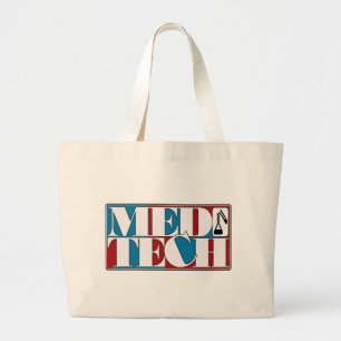 MED TECH LABORATORY BLOCK LOGO GROTE TOTE BAG