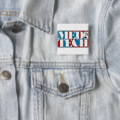 MED TECH LABORATORY BLOCK LOGO VIERKANTE BUTTON 5,1 CM (In situ)