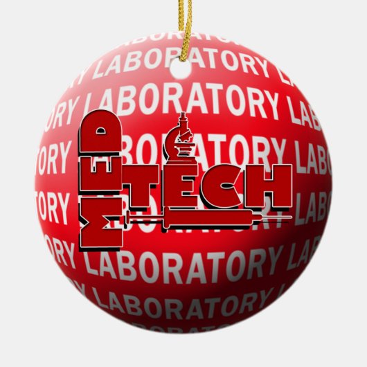 MED TECH LABORATORY CHRISTMAS ORNAMENT (Voorkant)