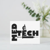 MED TECH MICROSCOPE SPUIT LOGO BRIEFKAART (Staand voorkant)
