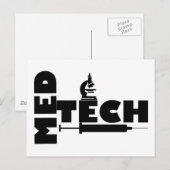 MED TECH MICROSCOPE SPUIT LOGO BRIEFKAART (Voorkant / Achterkant)