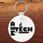 MED TECH MICROSCOPE SPUIT LOGO SLEUTELHANGER (Voorkant)