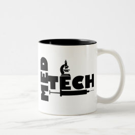 MED TECH MICROSCOPE SPUIT LOGO TWEEKLEURIGE KOFFIEMOK
