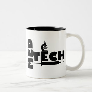 MED TECH MICROSCOPE SPUIT LOGO TWEEKLEURIGE KOFFIEMOK
