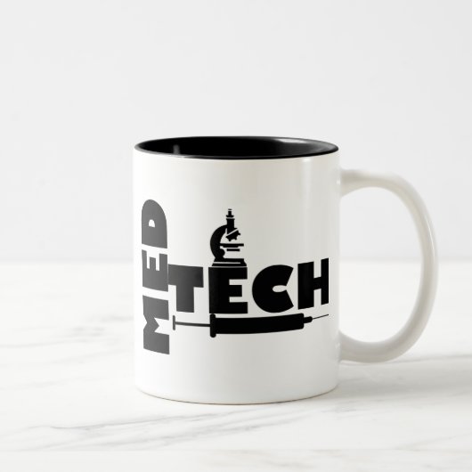 MED TECH MICROSCOPE SPUIT LOGO TWEEKLEURIGE KOFFIEMOK (Rechts)